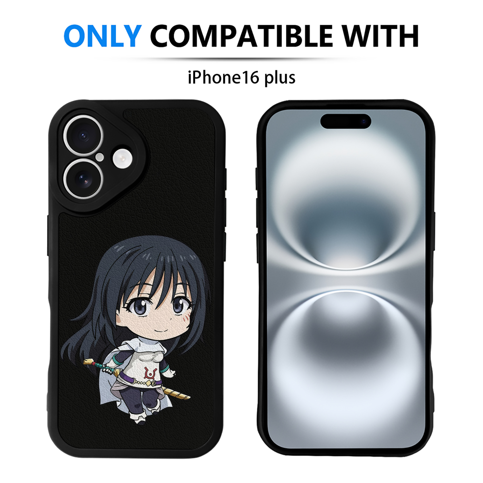 （画像用） 転スラ Regarding Reincarnated to Slime 【iPhone 16シリーズ対応】シリコンスマホケース（レザー調） 材質：シリコン